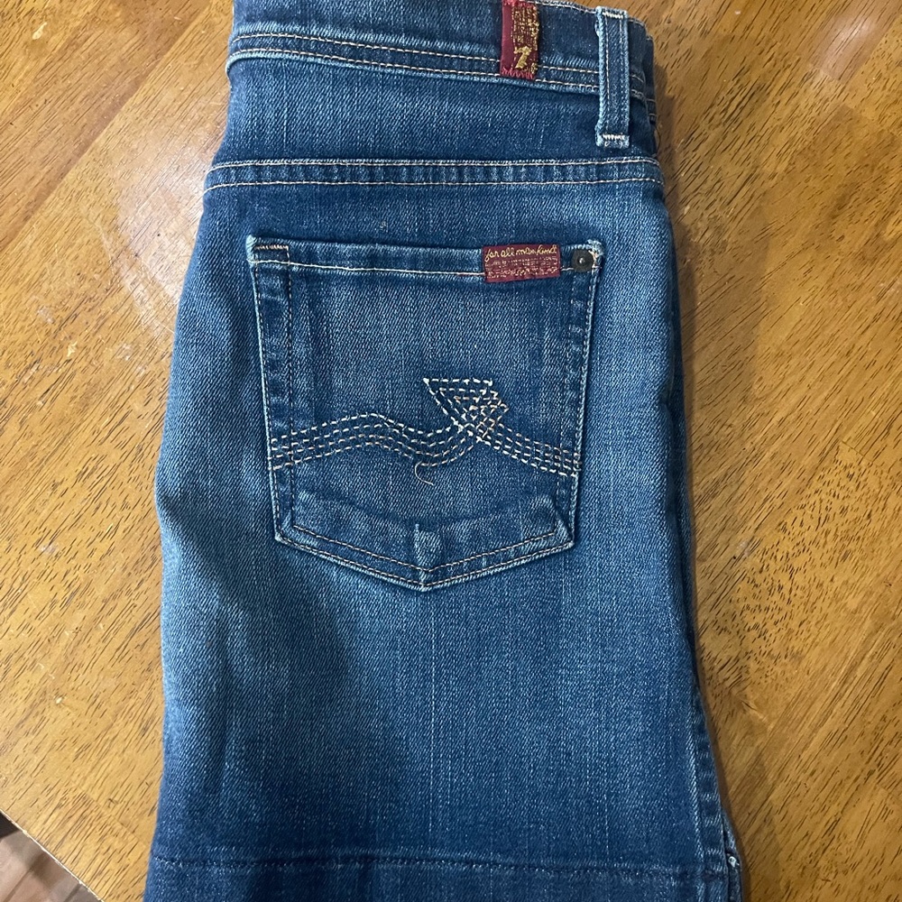 7 for All Mankind Denim mini skirt